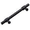 Gliderite Hardware 3-3/4 in. Center to Center Matte Black Barrel Ring Bar Pull - 4340-96-MB 4340-96-MB-1 - alternate 4